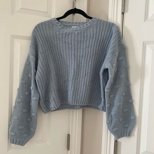 Jessica Simpson Waffle Knit Cropped Sweater